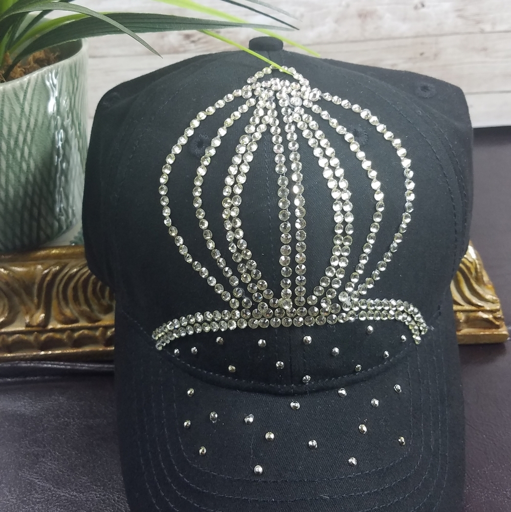 Fashion Cap, Black cap with bling! - Picture 2 of 2